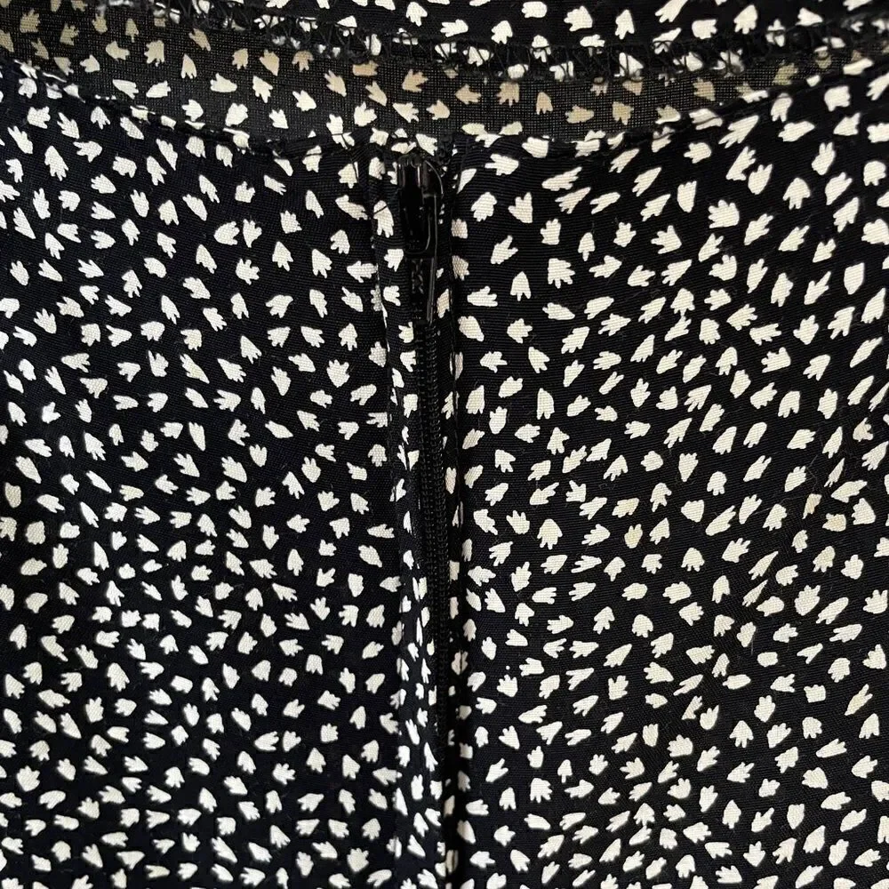 French Connection Black and White Dot Mini Cami Dress Tank 6